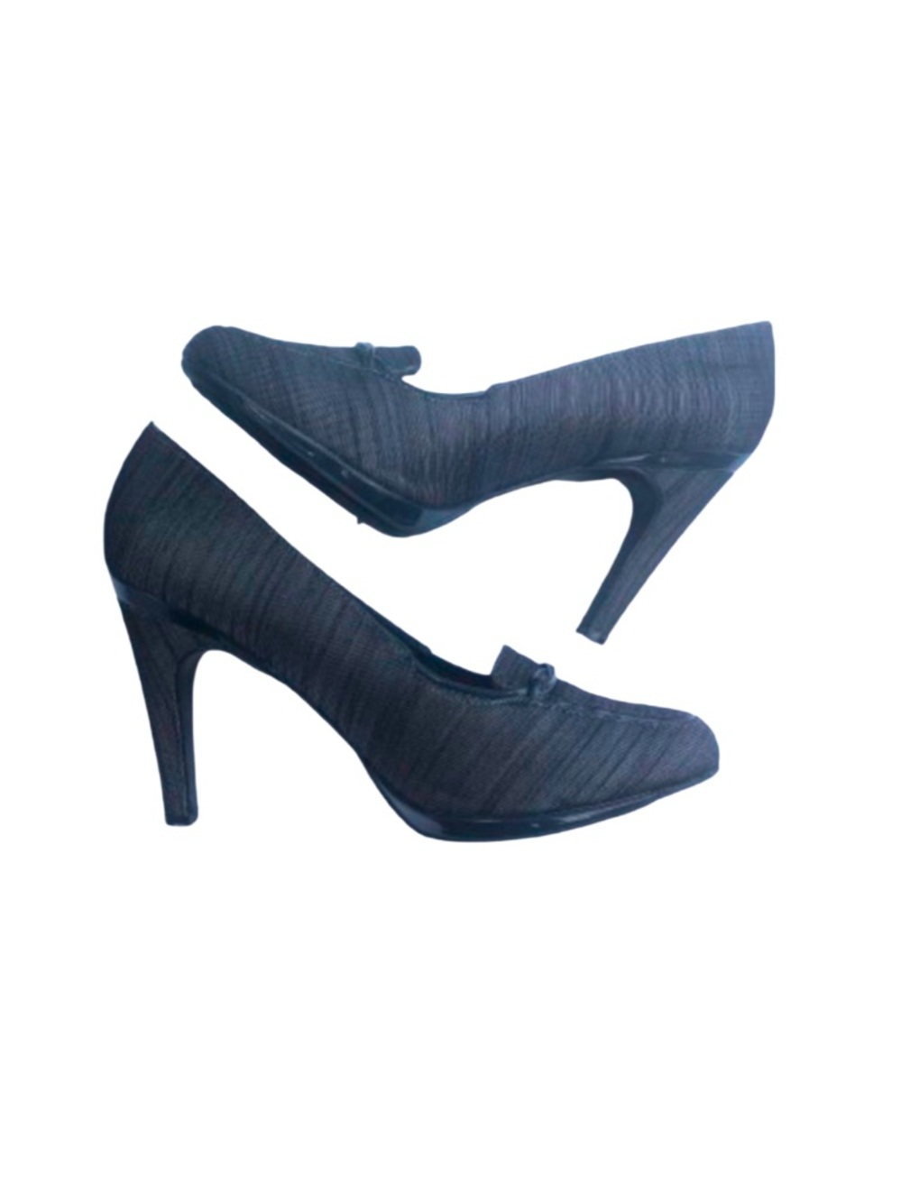 Ann Marino gray heels 9 M